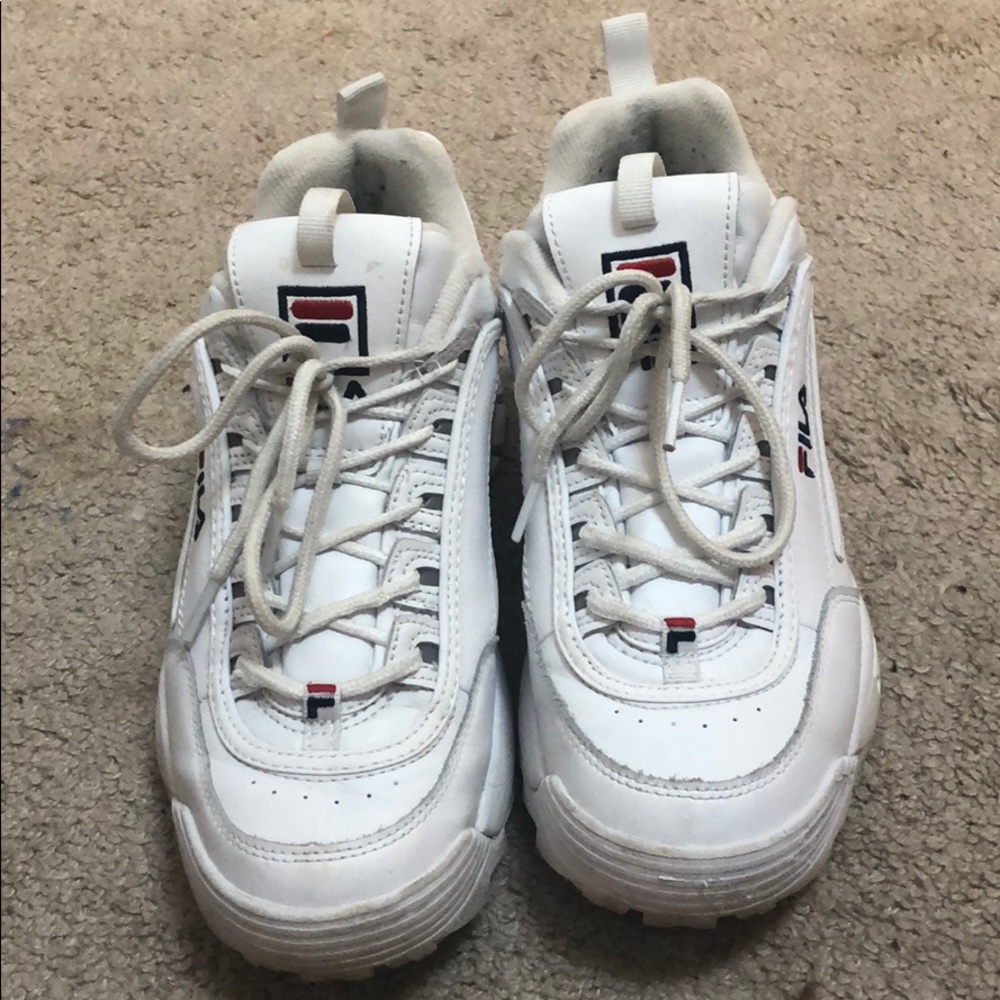 Fila white shoes